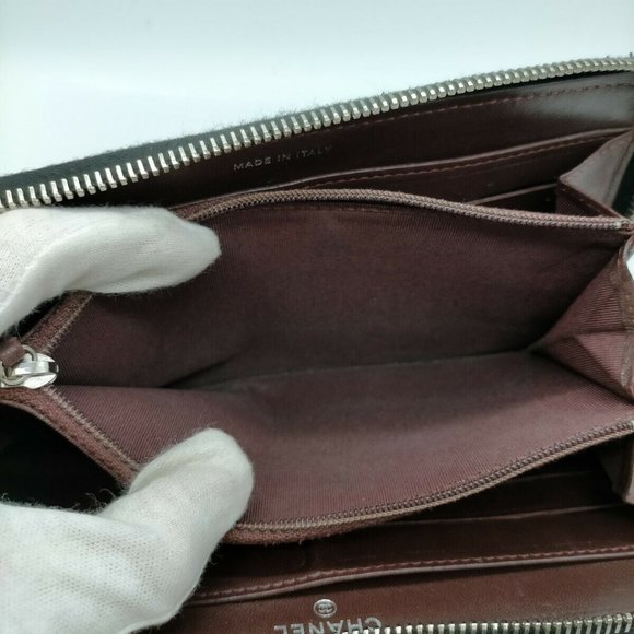 100% Authentic Chanel Zippy Black Caviar Skin Wallet - Picture 7 of 10